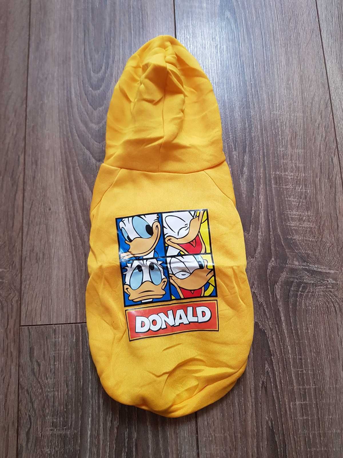 Żółta bluza z kapturem dla psa Kaczor Donald Disney S ubranko