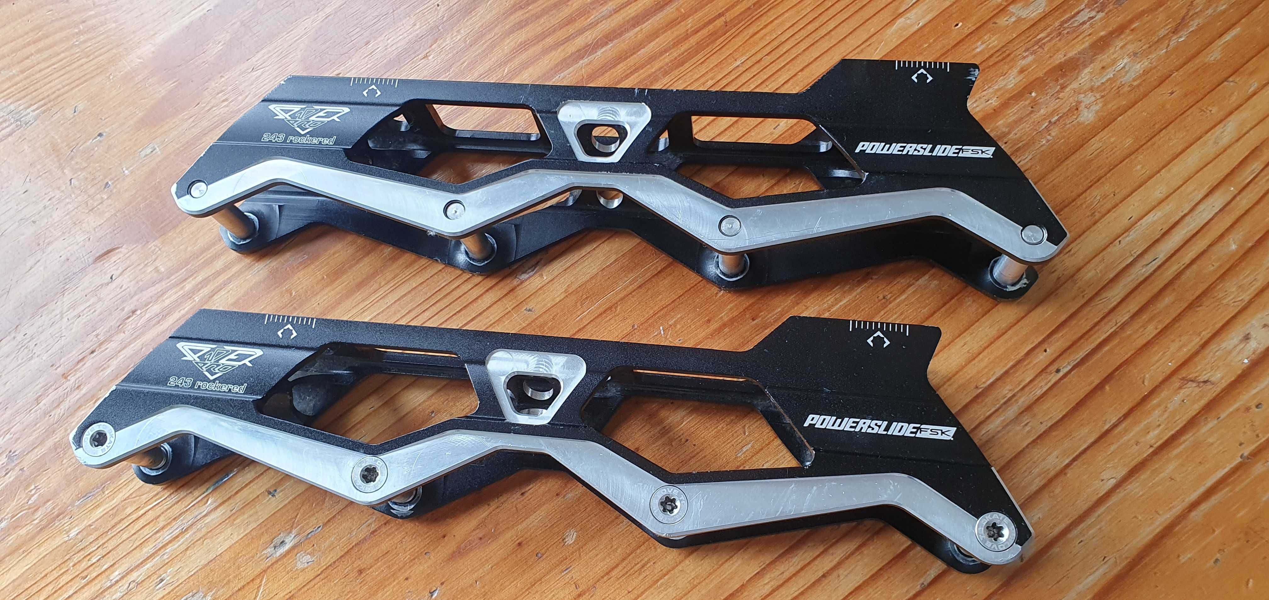Szyny Powerslide 243mm Rockered  4x80, FSK Pro Elite