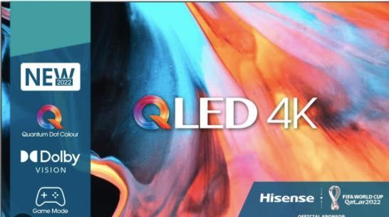 QLED Hisense 55E78HQ 55" 4K Dolby Vision HDR VIDAA U 4.0 Smart TV