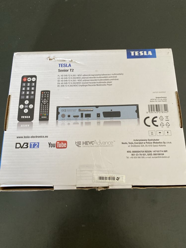 Dekoder Tesla dvb t2 senior