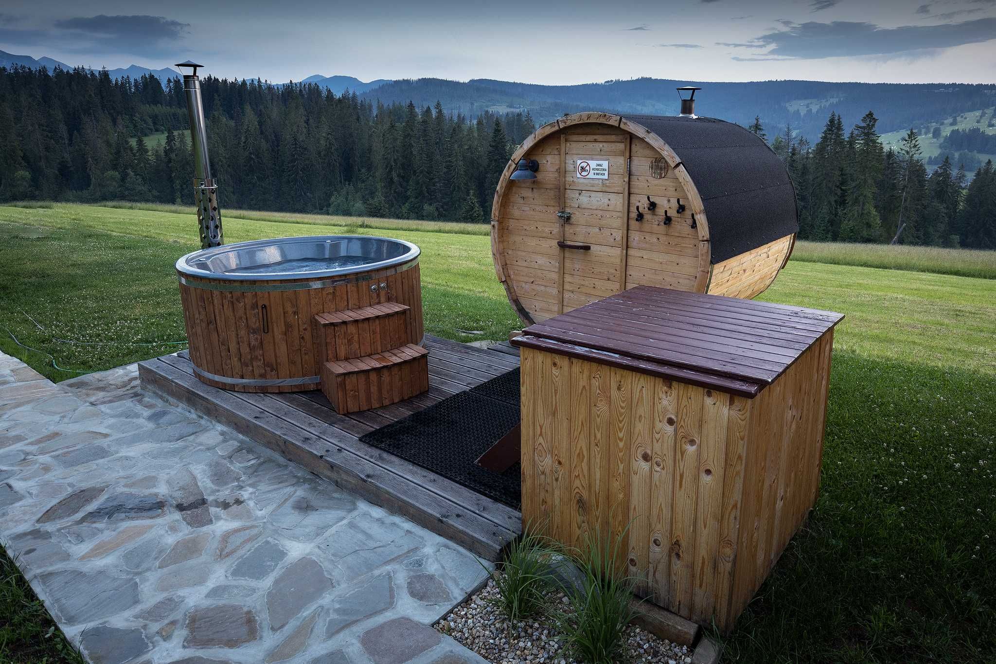 Wakacje domki góry sauna  jacuzzi  klimatyzacja 13km Zakopane Termy