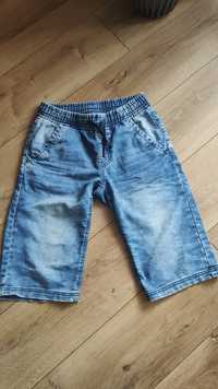 Spodenki szorty chłopiec kolor jeans bawełna rozmiar 158