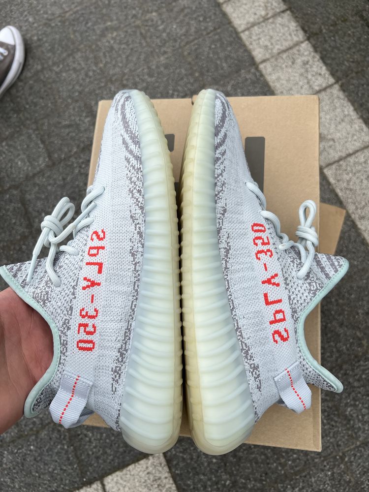 Adidas Yeezy Boost 350 V2 Blue Tint sneakersy niskie szare 46 2/3