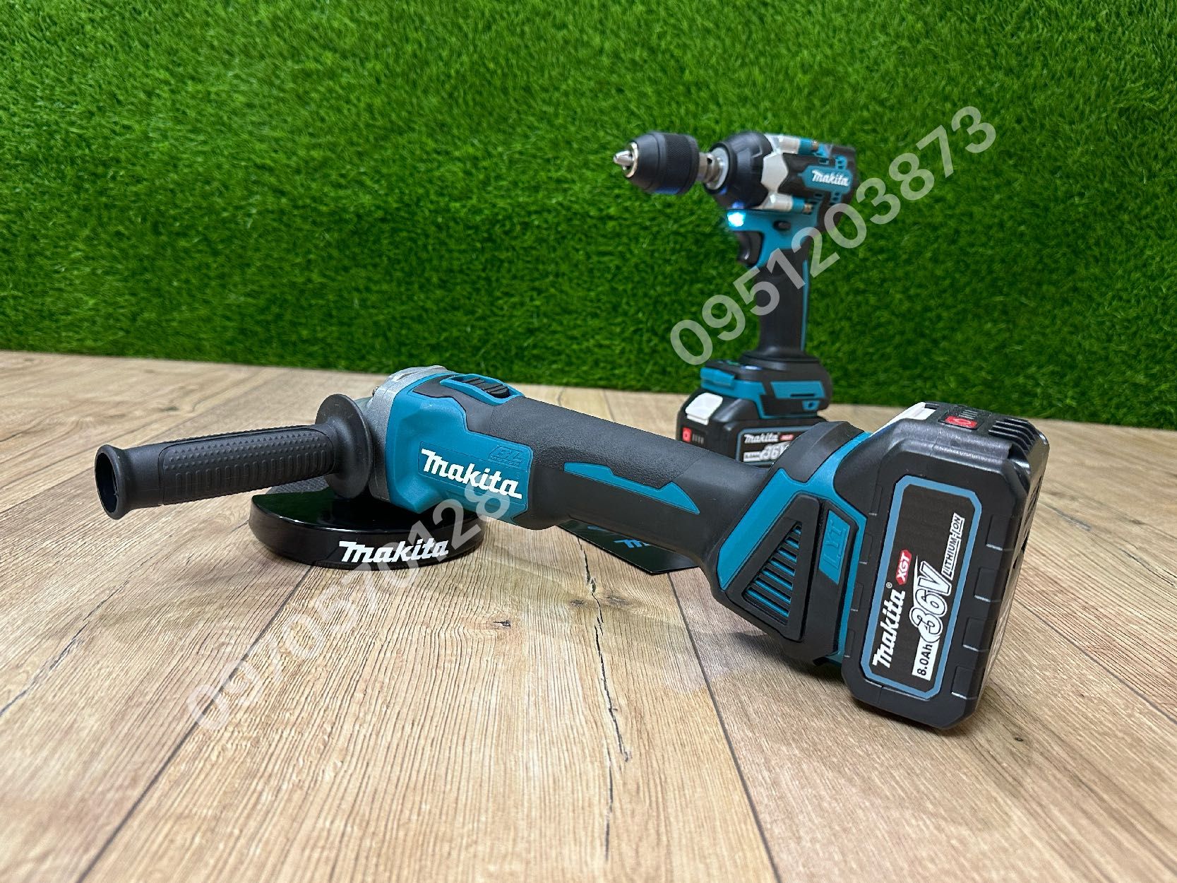 Набор 2/1 Makita Болгарка DGA504 + Гайковерт импакт DTW500 36V 8Ah