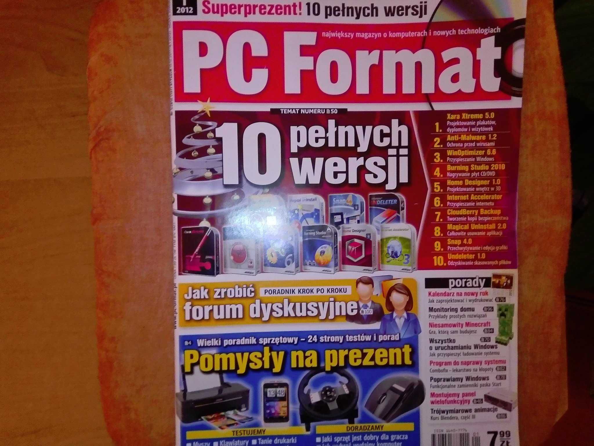 PC Format 1 2012 styczeń (137) Gazeta + płyta CD Czasopismo