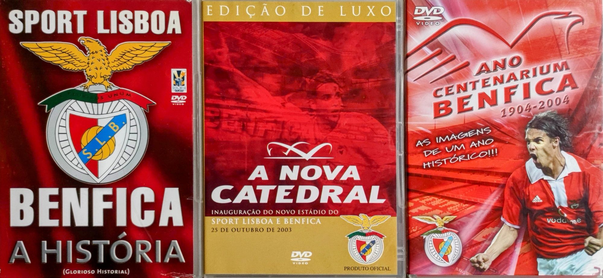 Lote de 3 DVD - BENFICA ( ler anuncio)