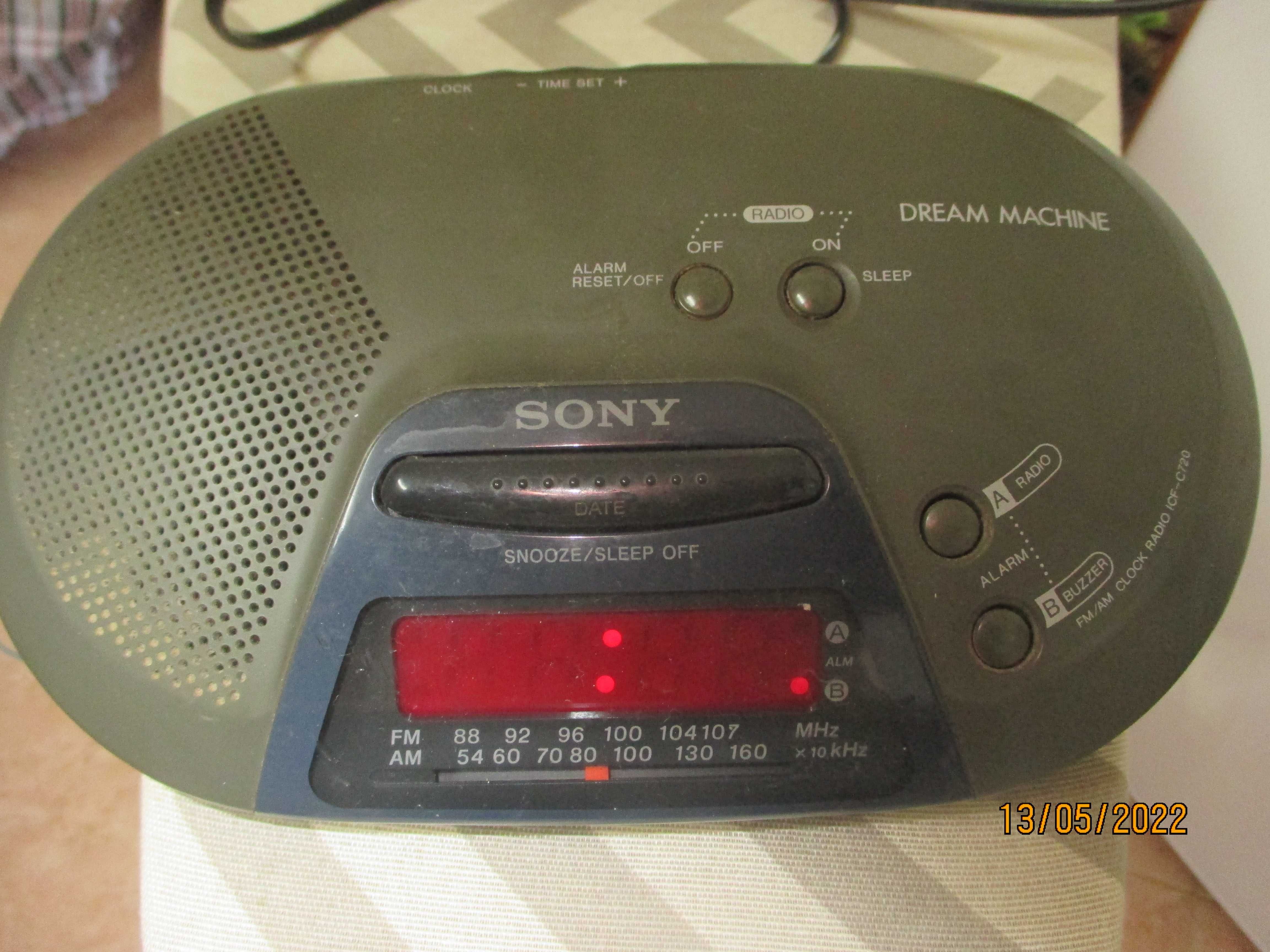 Radio despertador Sony