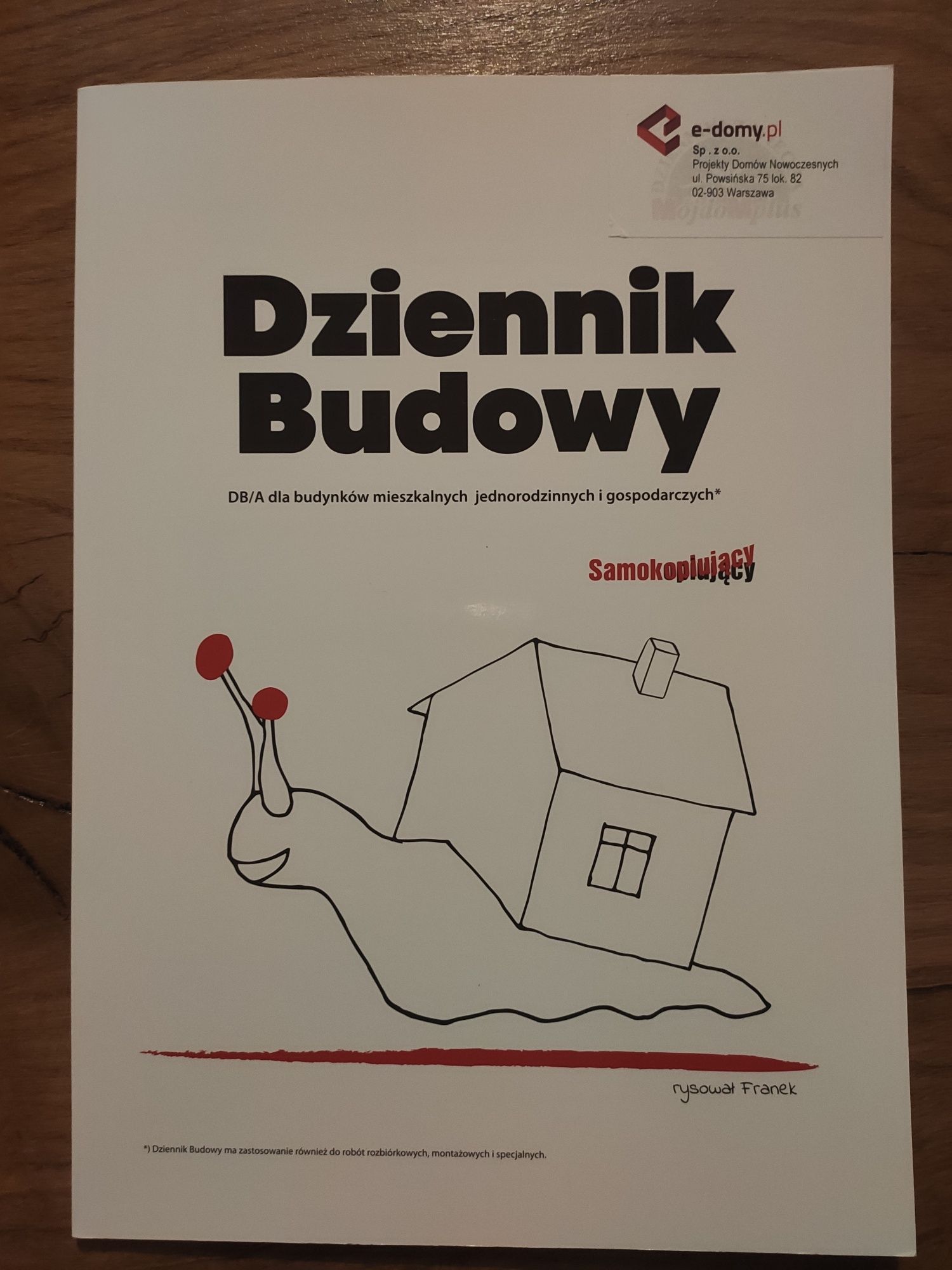 Dzienniki budowy NOWY samokopiujący