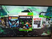 Xbox 360 slim przerobiony  rgh 3.0 zestaw  kinect gry pady