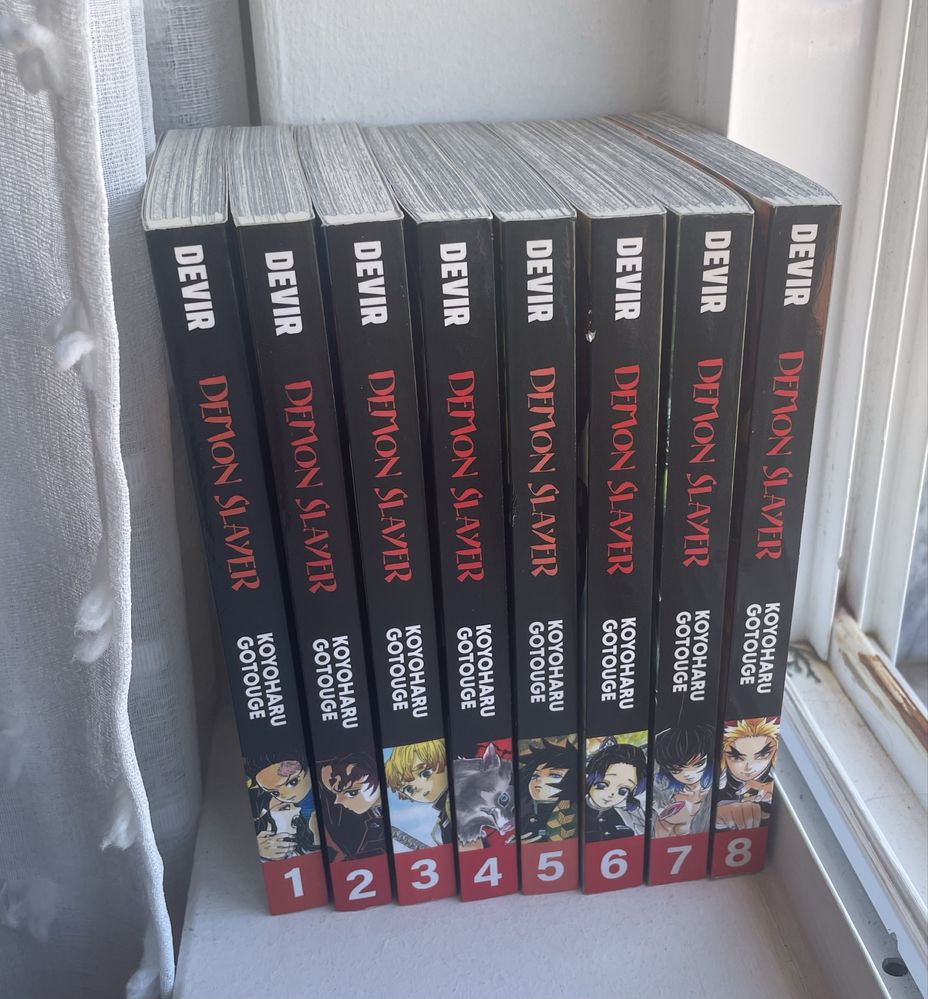 Coleção Demon Slayer, Volumes 1 a 8 (Português)
