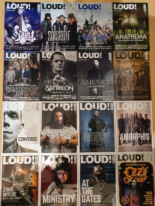 LOUD - revista mensal de rock/metal como novas