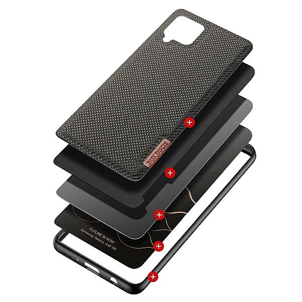 Etui Fino Dux Ducis Nylonowe Pokrycie do Samsung Galaxy A42/5G zielony