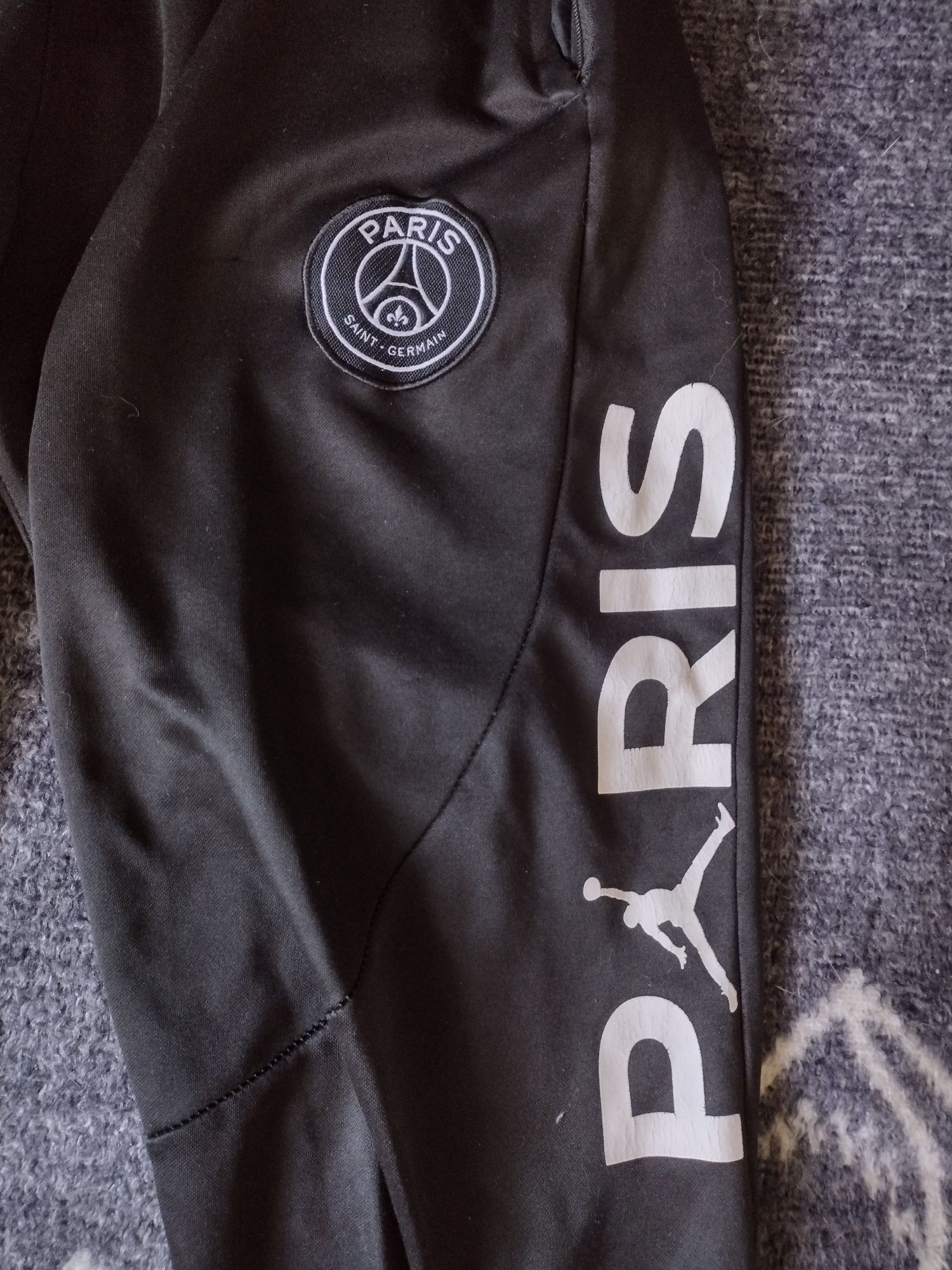 Spodnie męskie Air Jordan x Paris Saint-Germain Fleece Pants Czarne