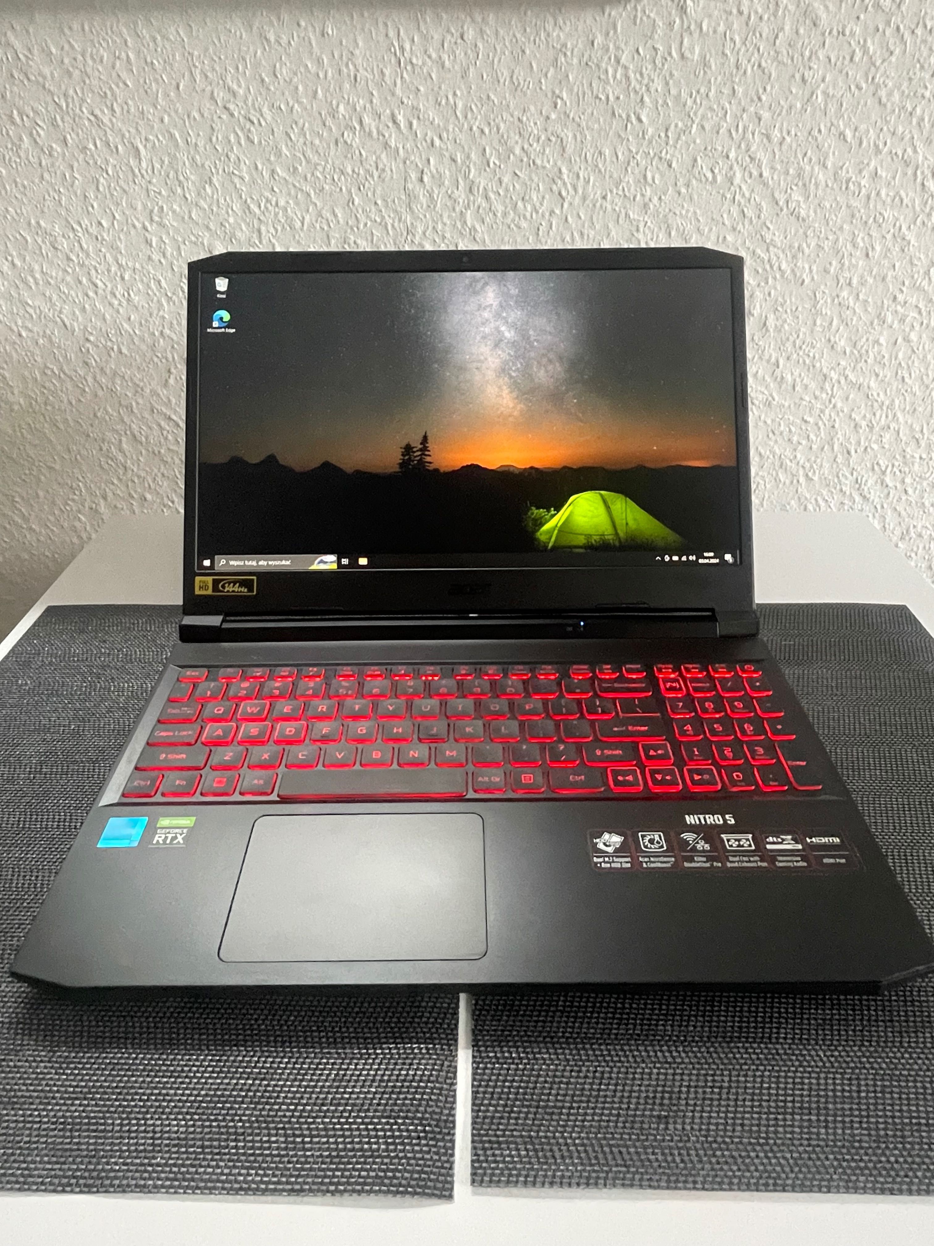 Laptop gamingowy Acer Nitro 5 i5/16GB/RTX3500Ti/144Hz z gwarancją