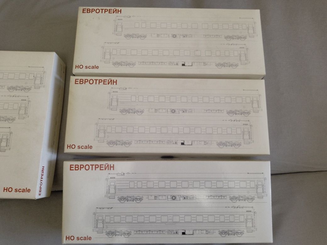 Коробки Евротрейн для пассажирских вагонов 1:87 НО как Piko, Roco.