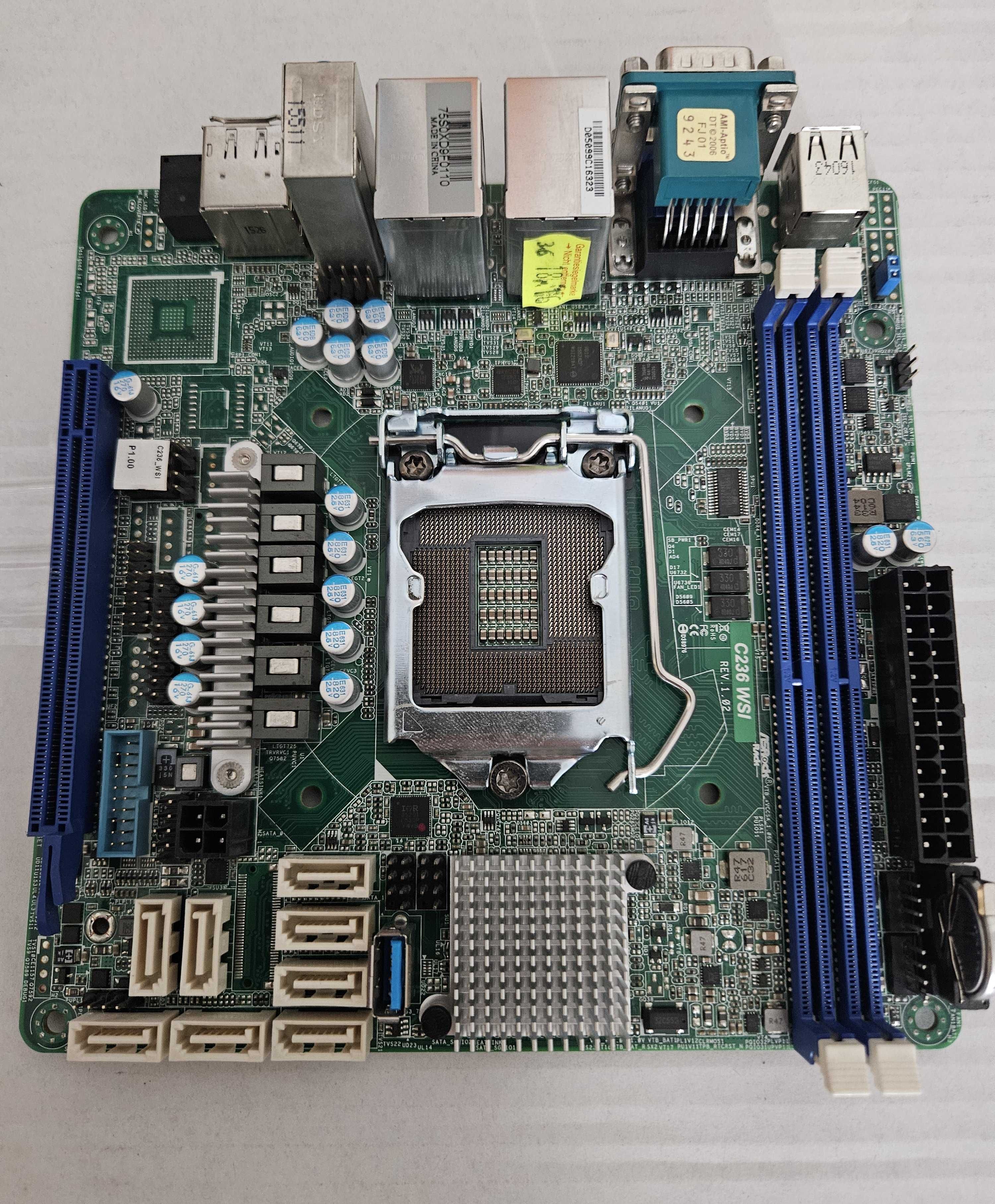 ASRock Rack C236 WSI Mini-ITX 8xSATA ECC