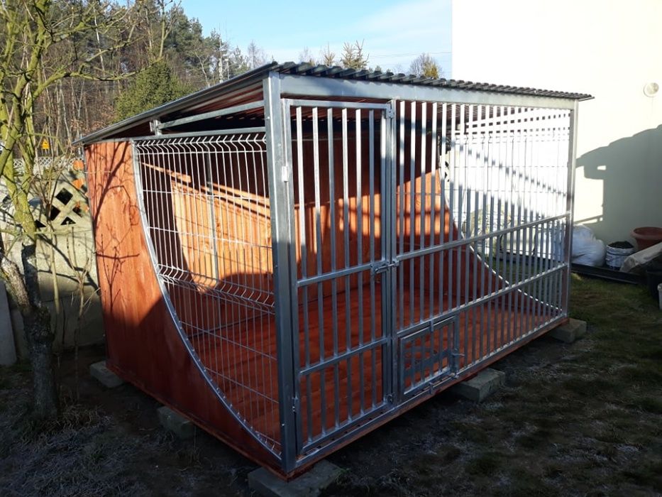 Kojec klatka dla psa nowość "ŁEZKA" solidny mocny OCYNKOWANY 3x2