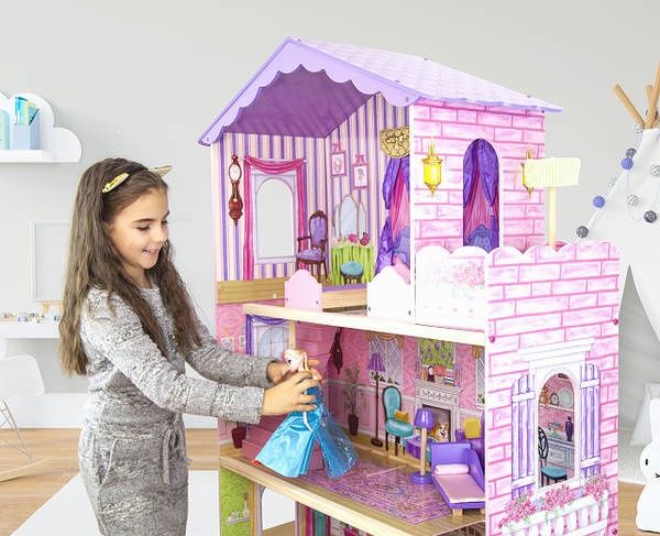Ляльковий будинок,замок для ляльок,кукольний домик,дерев'яні іграшки