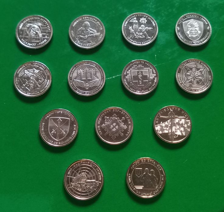 ЗСУ ВСУ 10 гривень монеты разных годов