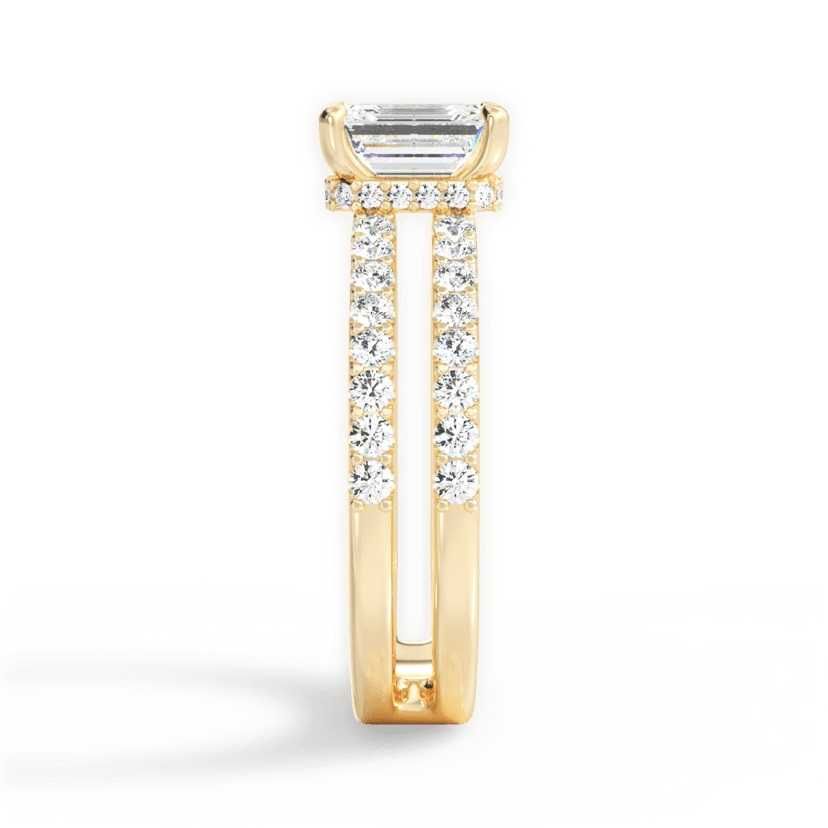 Женское золотое кольцо с бриллиантом 1,00 карат радиант Золото 585/750
