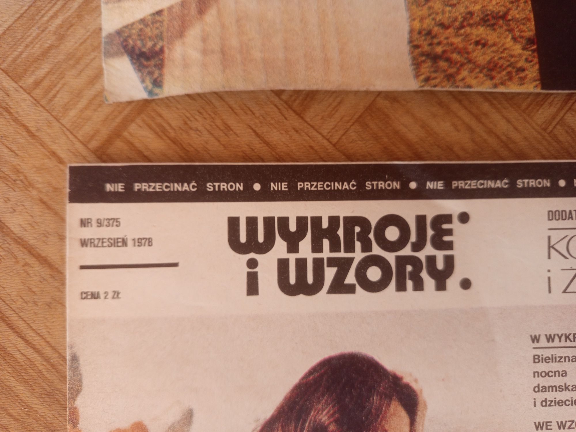 Magazyn-  Wzory i wykroje, lata 80-te, zestaw 1
