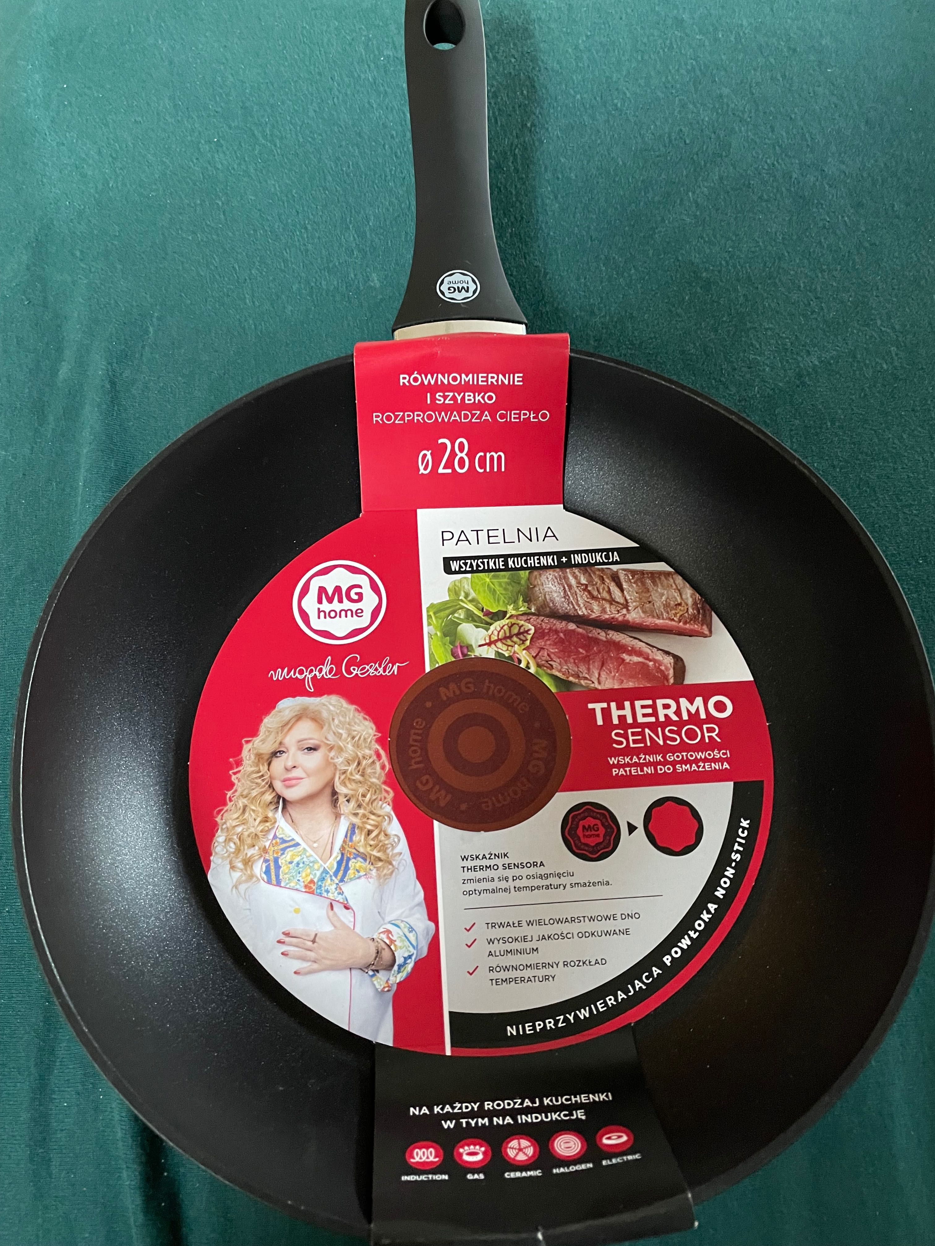Patelnia Thermo Sensor 28 nowa indukcja Gessler