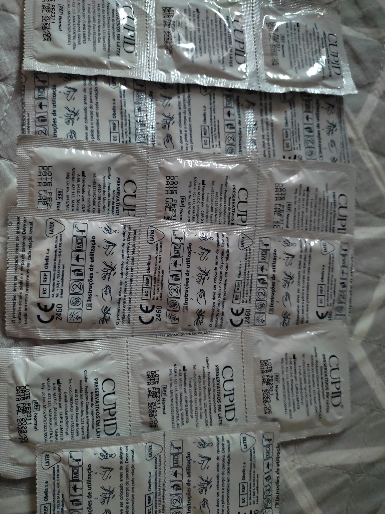 Preservativos em látex marca Cupid