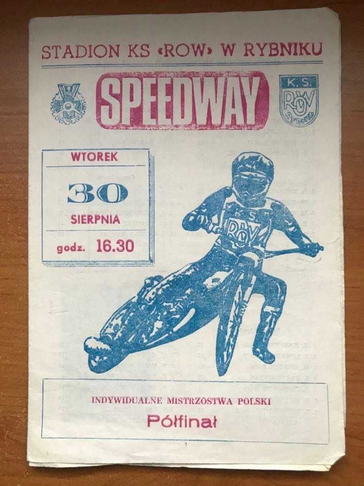 Program żużlowy Półfinał IMP [Rybnik, 1988r.]