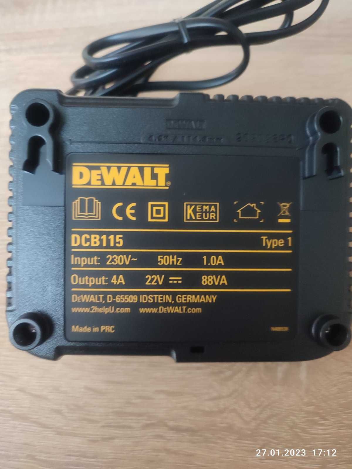 БАТАРЕЯ  DEWALT DCB184 18V/5.0АH.+
Зарядное устройство DeWalt DCB115