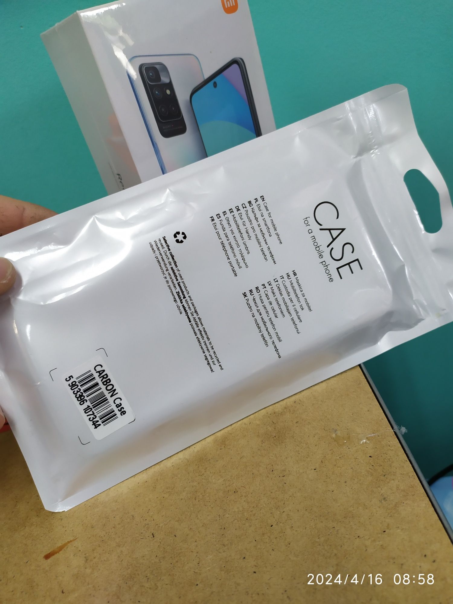Nowy Xiaomi Redmi 10 2022 model 6/128 Carbon Gray z etui