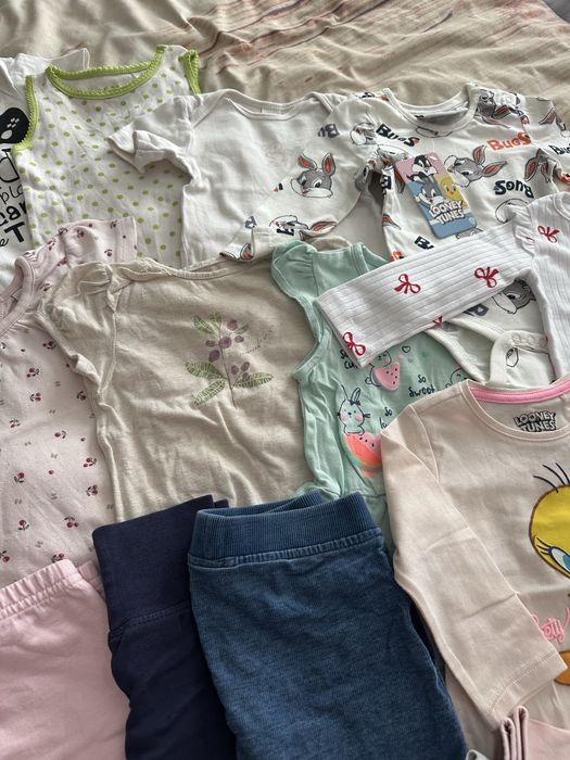 Paka ubrań ubranek dla dziewczynki rozmiar 68 - część ubranek nowych!