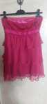Vestido rosa aos folhos