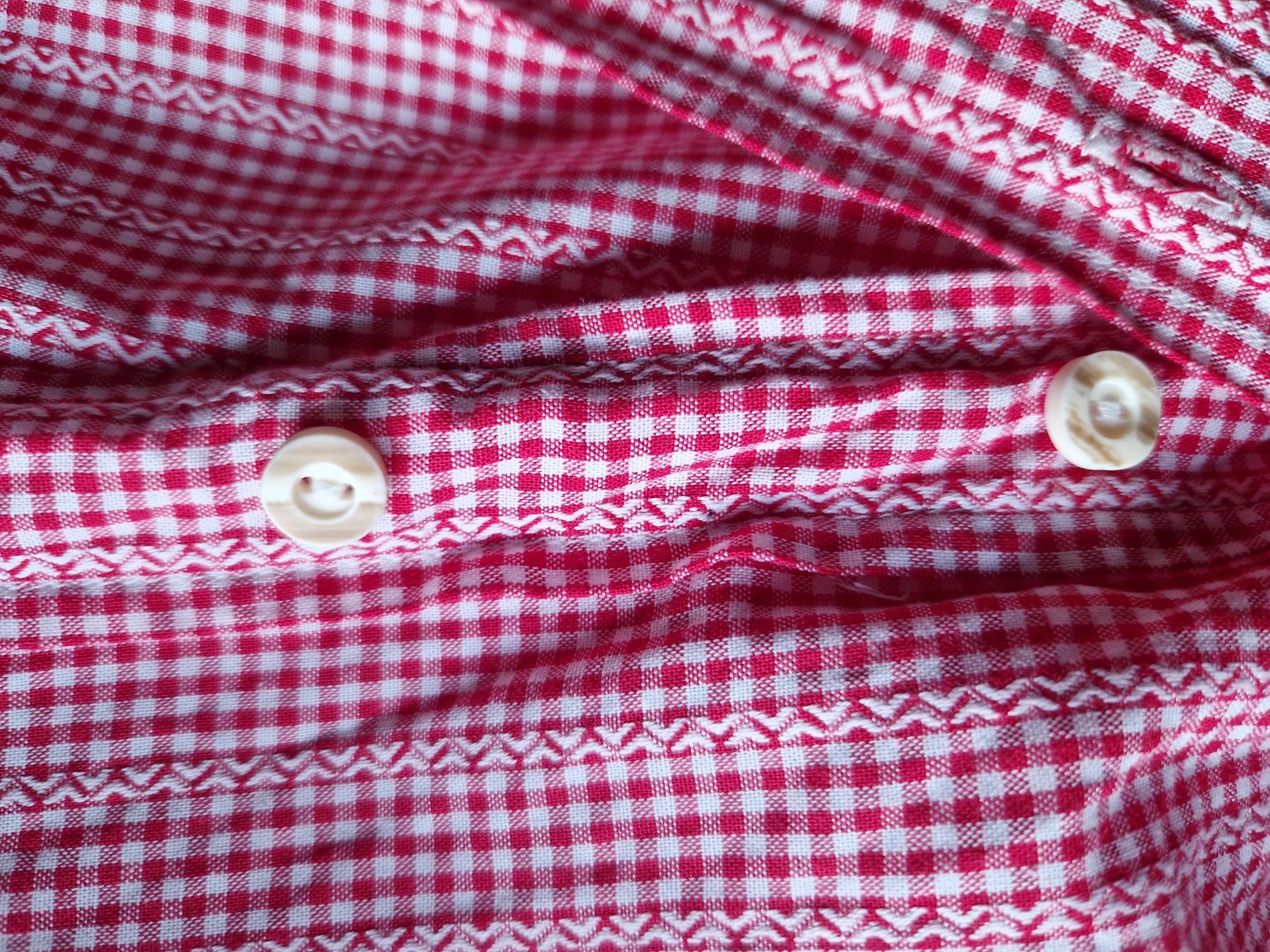 Męska bawarska tyrolska myśliwska koszula dirndl krata kratka