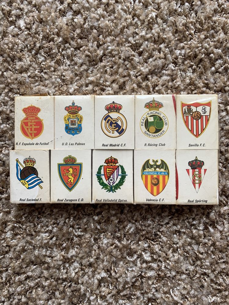 Caixas de fosforos antigos da Liga espanhola 1981/82