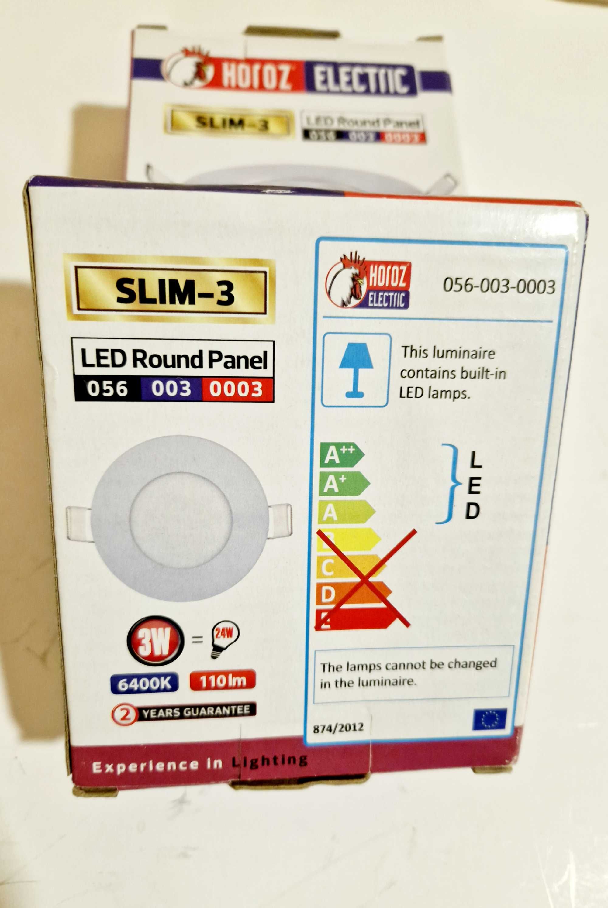 Світлодіодний світильник врізний Slim-3 3W 6400К
