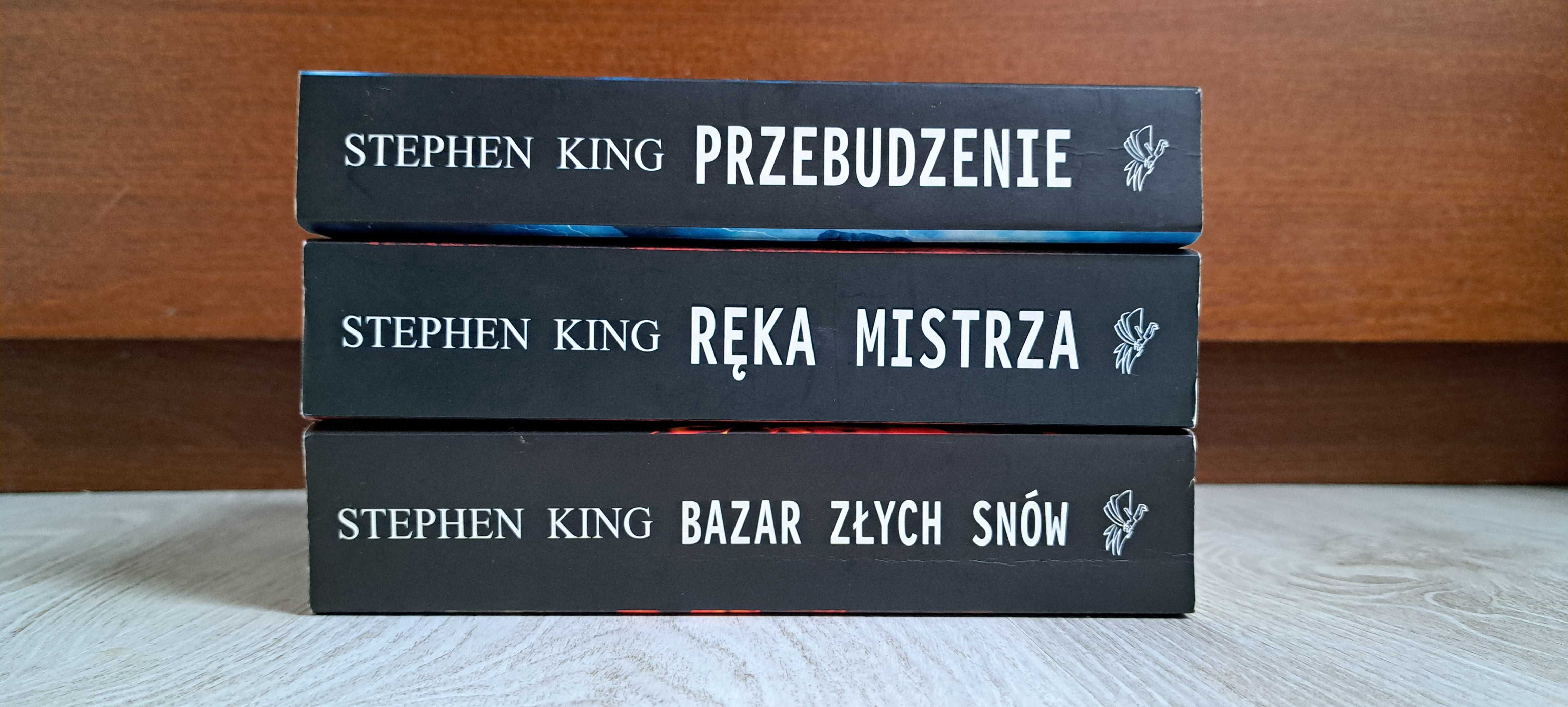 3x Stephen King Bazar złych snów + Przebudzenie + Ręka Mistrza BDB