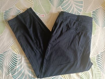 Grafitowe eleganckie spodnie damskie plus size