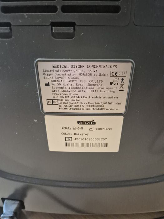 Koncentrator tlenu , medyczny