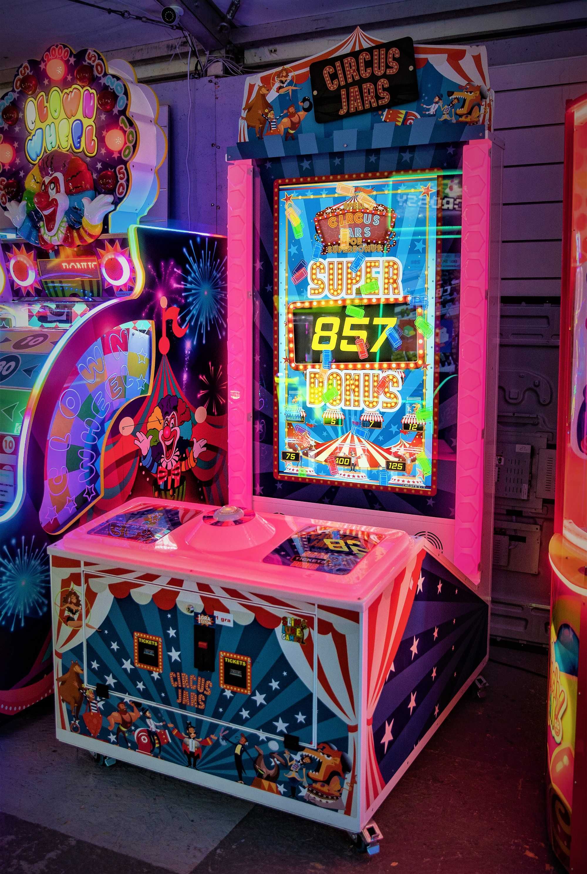 Circus Yars automat ticketowy zarobkowy rozrywkowy