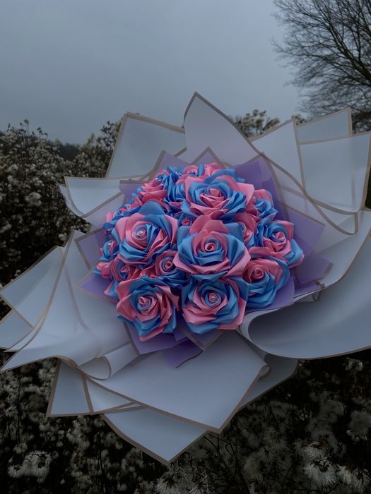 Атласні квіти/ букетики