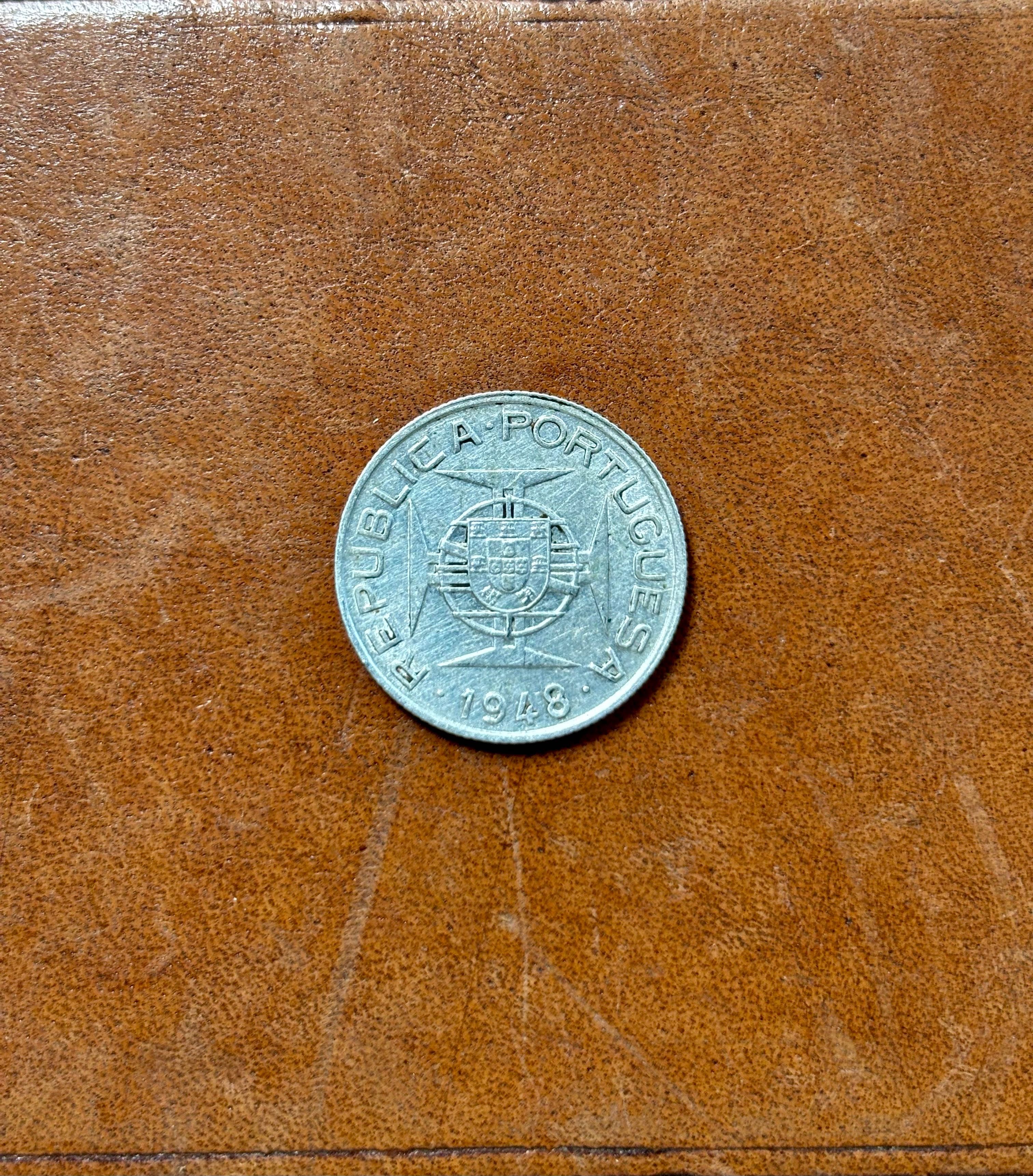 Moeda de 50 Avos Colónia de Timor Republica Portuguesa 1948