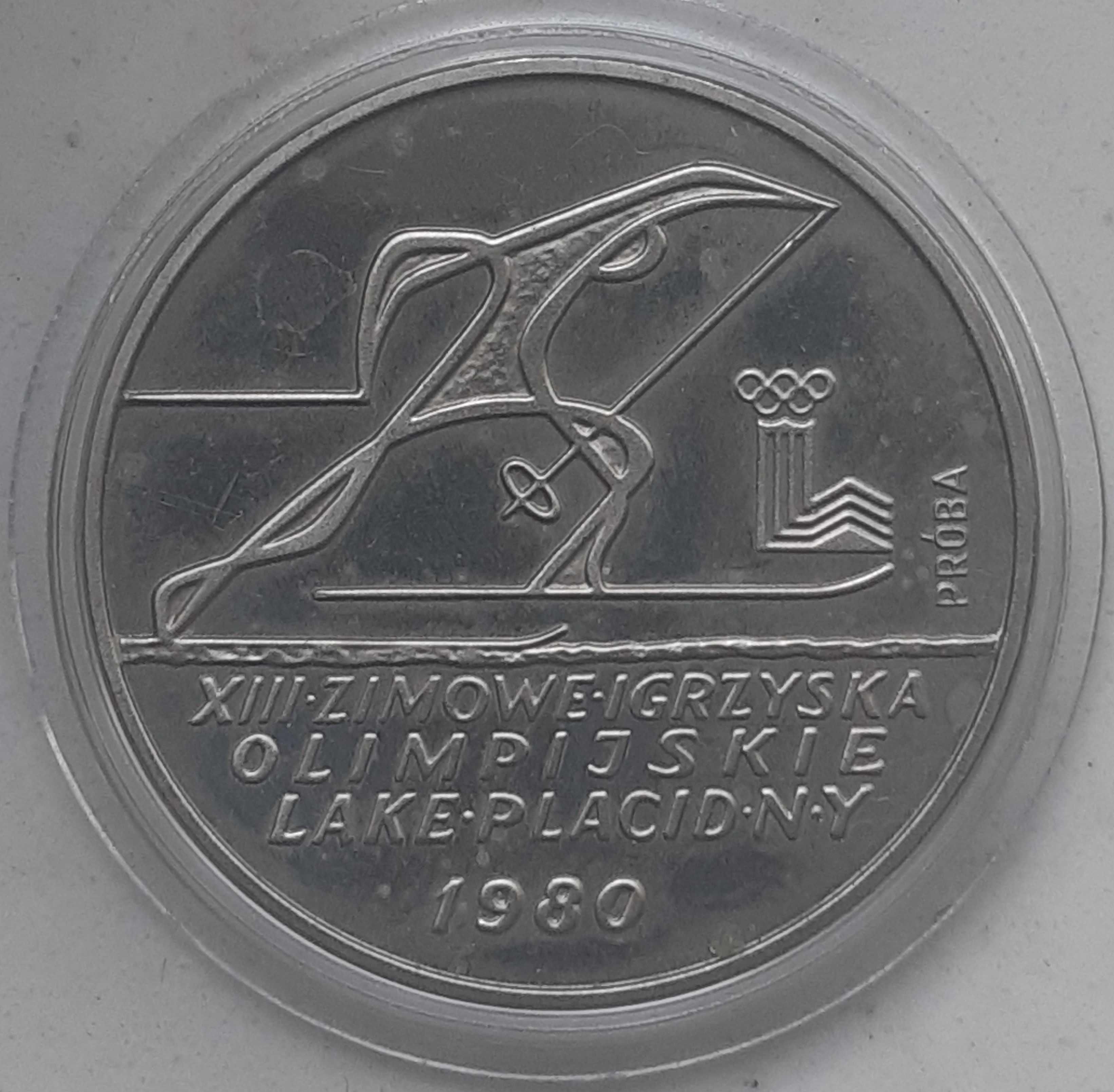 200 zł 1980 XIII Zimowe Igrzyska Olimpijskie Lake Placid Próba Nikiel