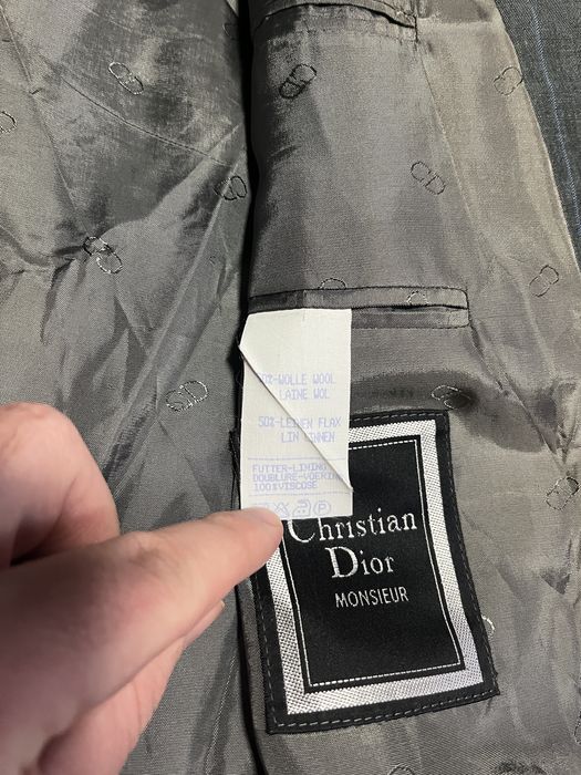 Премиальный серый пиджак блейзер Christian Dior x Loro Piana Оригинал