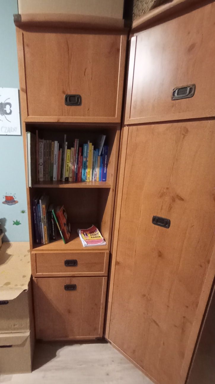 Regał i szara rogowa Bog Fran używane