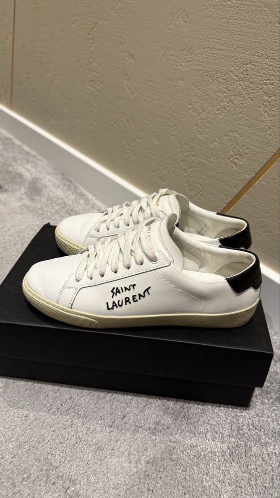 Кеди saint laurent  білі 37.5-38 розмір