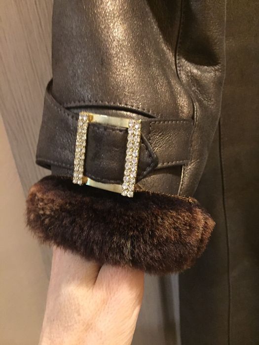 Продам дубленку женскую б/у ,мех тоскане.