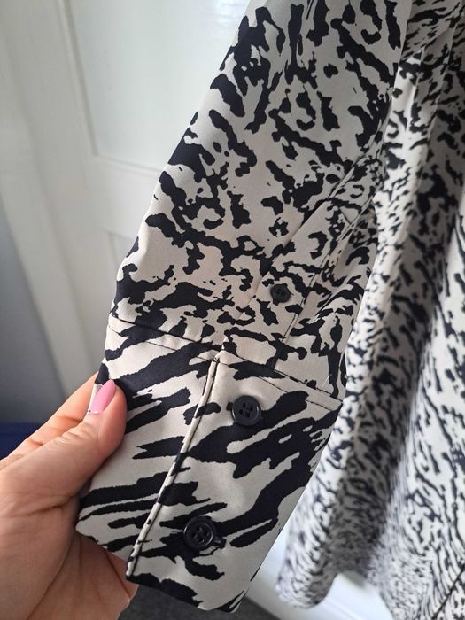 Sukienka xl H&M maxi, biało czarna