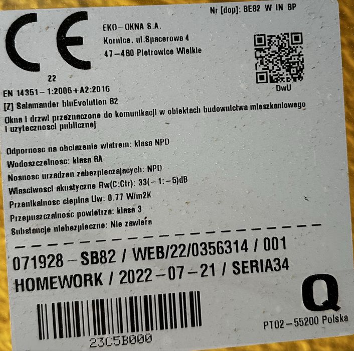 Nowe drzwi balkonowe pvc salamander blueevolution 82 923x2098