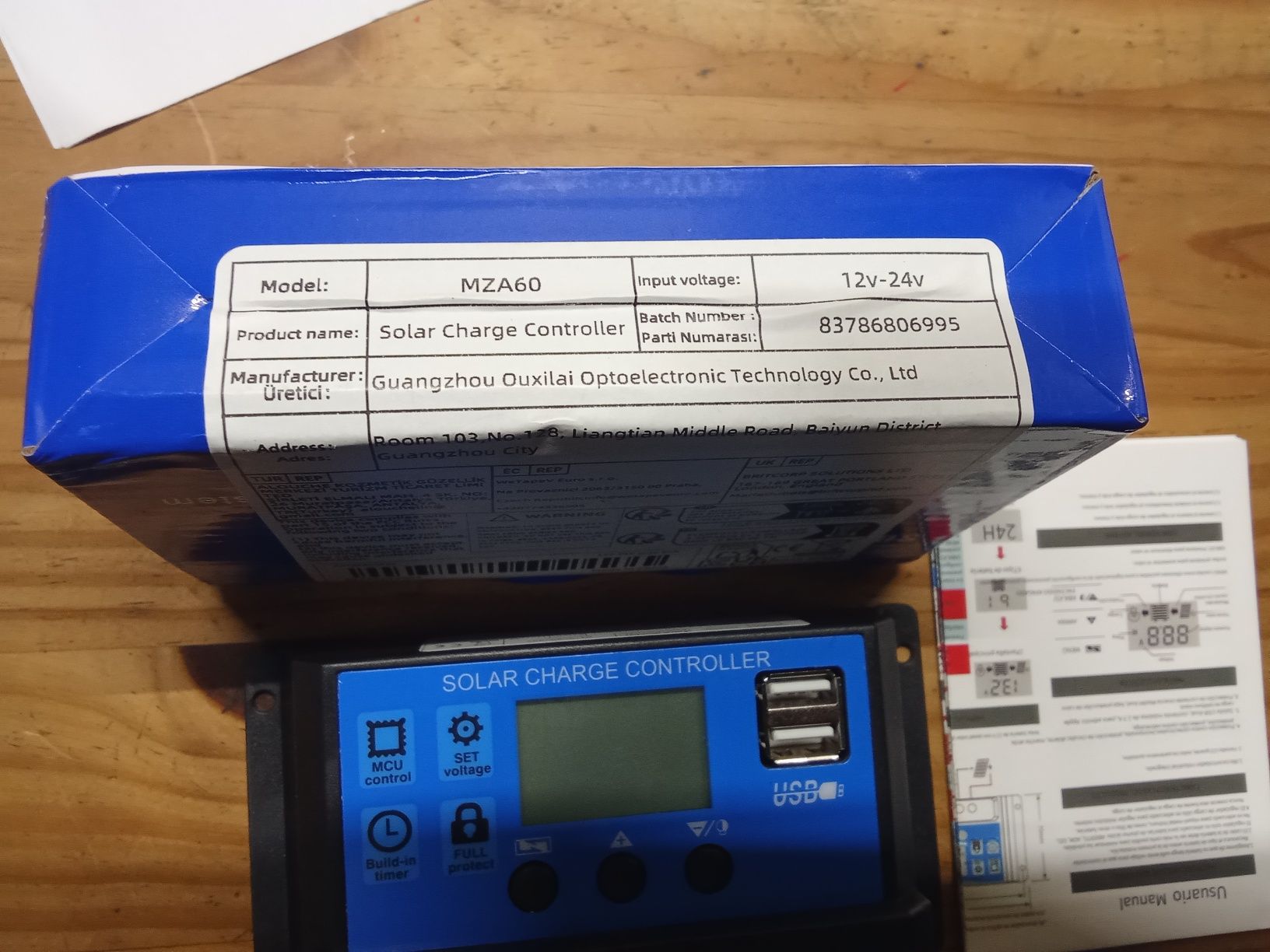 Controlador solar 60a