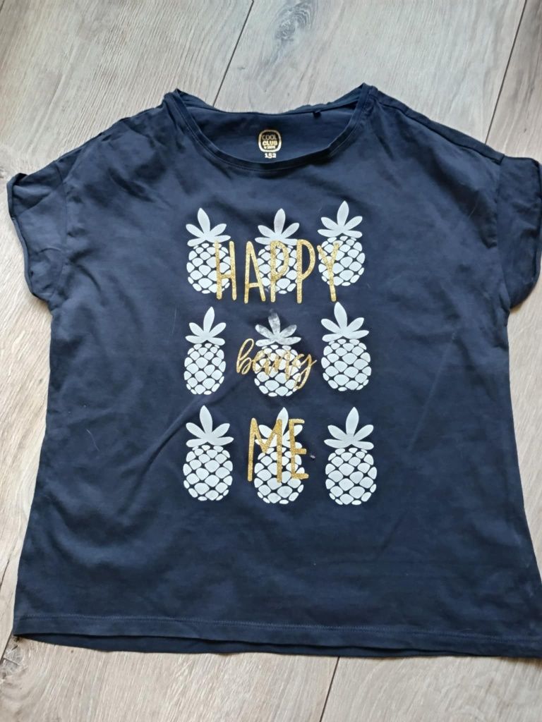 Zestaw 9 tshirtów dziewczęcych,Sinsay/H&M, S/M, 10-11 lat